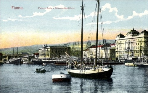 Cartolina fiume croazia - fiume,