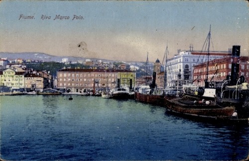 Cartolina fiume croazia - cartolina,
