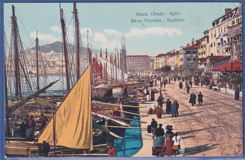 Cartolina epoca hrvatska - d'epoca,