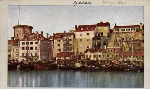 Cartolina spalato dalmazia - cartolina,