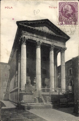 Cartolina pola croazia - pola,