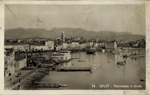 Cartolina spalato croazia - spalato,