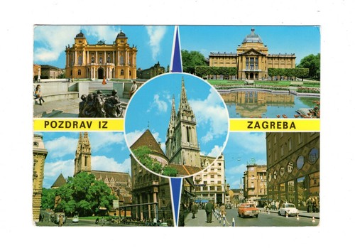 Cartolina zagabria croazia - cartolina,