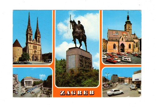 Cartolina zagabria croazia - zagabria,