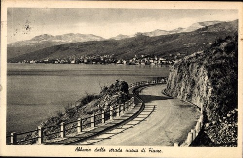 Cartolina opatija abbazia - opatija,