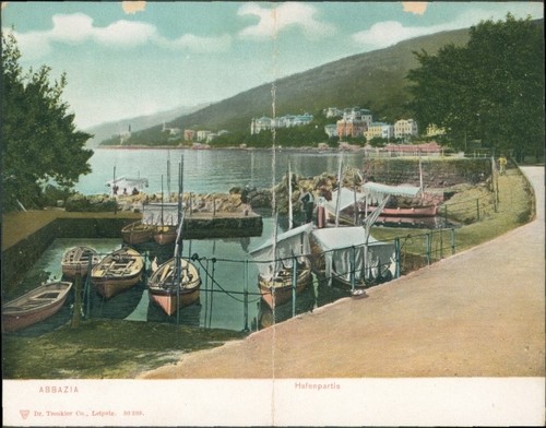 Cartolina pieghevole opatija - pieghevole,