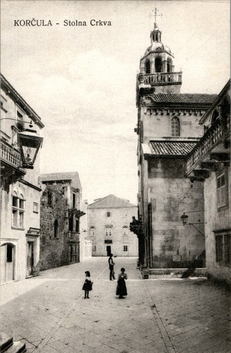 Cartolina saluti korcula - saluti,