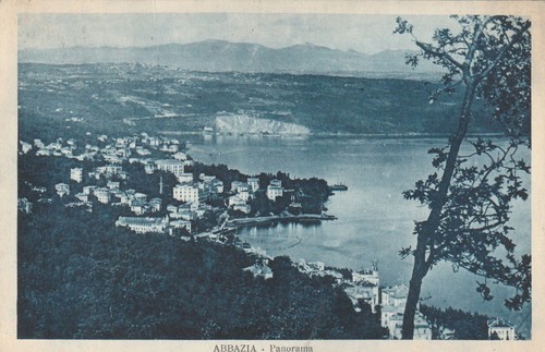 Croazia cartolina opatija - croazia,, cartolina,