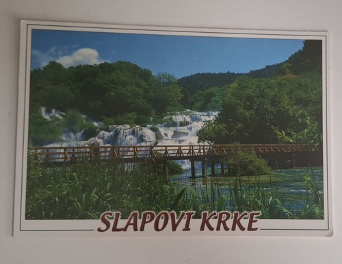 Cartolina postale slapovi krke - cartolina,
