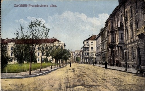 Cartolina zagabria croazia - cartolina,
