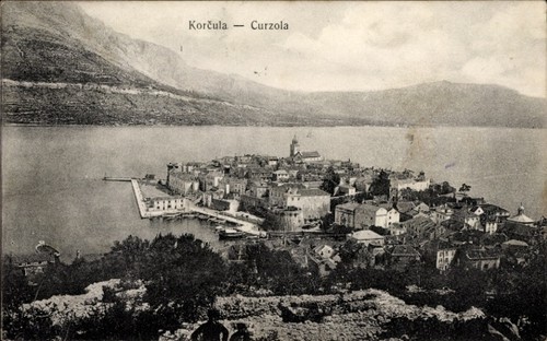 Cartolina korčula curzola - cartolina,