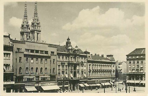Cartolina zagabria trg - cartolina,