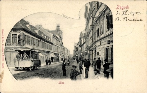 Cartolina zagabria croazia - cartolina,