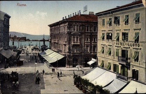 Cartolina fiume croazia hotel - cartolina,