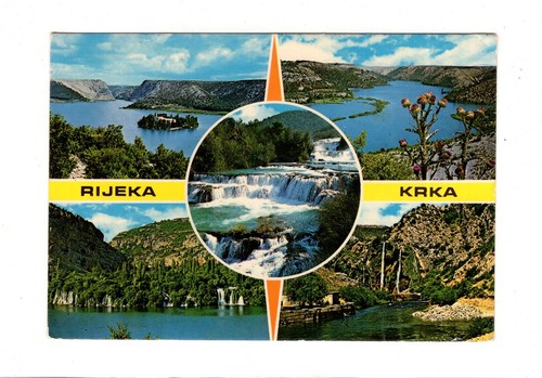 Cartolina postale fiume krka - cartolina, /