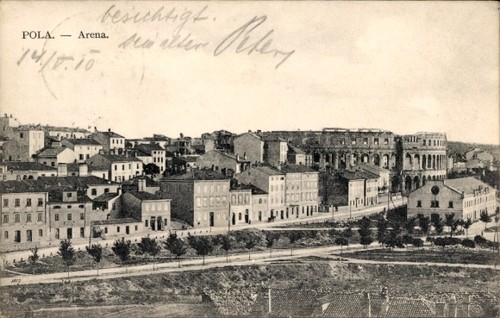 Cartolina pola - pola, croazia