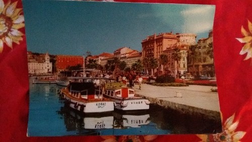 Cartolina spalato croazia - cartolina,, spalato,