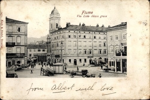 Cartolina fiume croazia - cartolina,