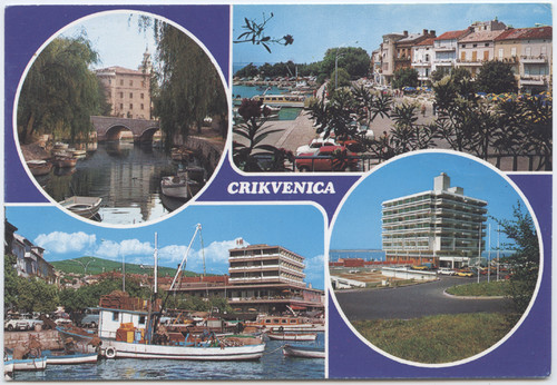 Cartolina crikvenica croazia - cartolina,