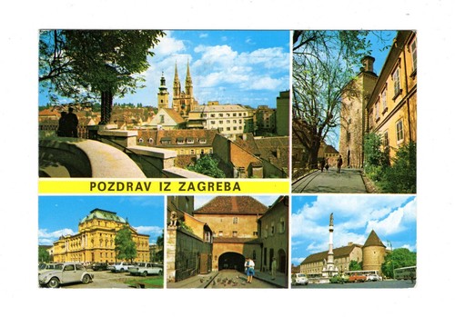 Cartolina zagabria croazia - zagabria,