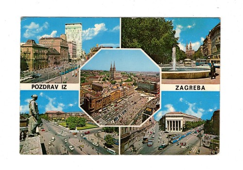 Cartolina zagabria croazia - cartolina,