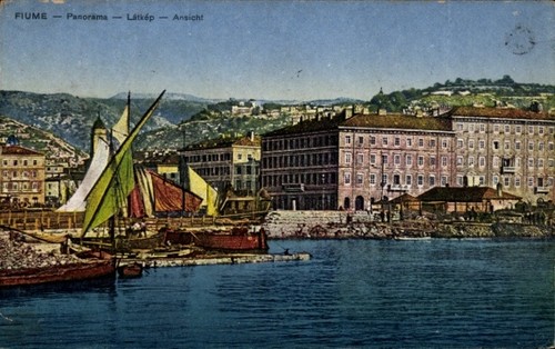 Cartolina fiume croazia - cartolina,