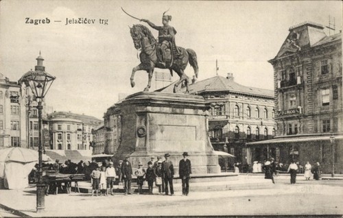 Cartolina zagabria croazia - cartolina,